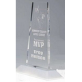 Clear Pop-In Prism Acrylic Award w/ Quadrilateral Polygon - 3"x5"